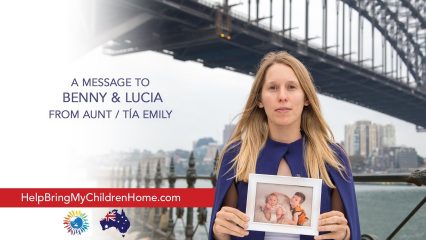 The English Message From Aunt Emily for Benny and Lucia Clarke. A Message From Aunt Emily for Benny and Lucia Clarke - Help Bring My Children Home
